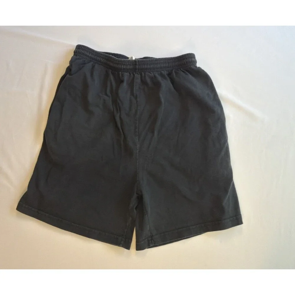 Vintage 90s Pro Spirit Washed Black Sweatshorts L USA Boxy Skate Lounge Gym